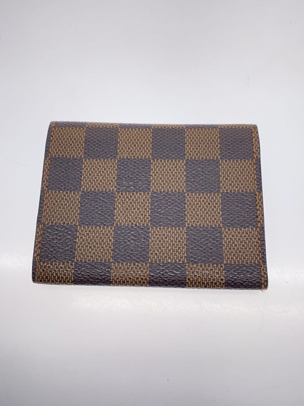 Louis Vuitton Visite Carte Wallet de Damier Ebene Brown Envelope Brown